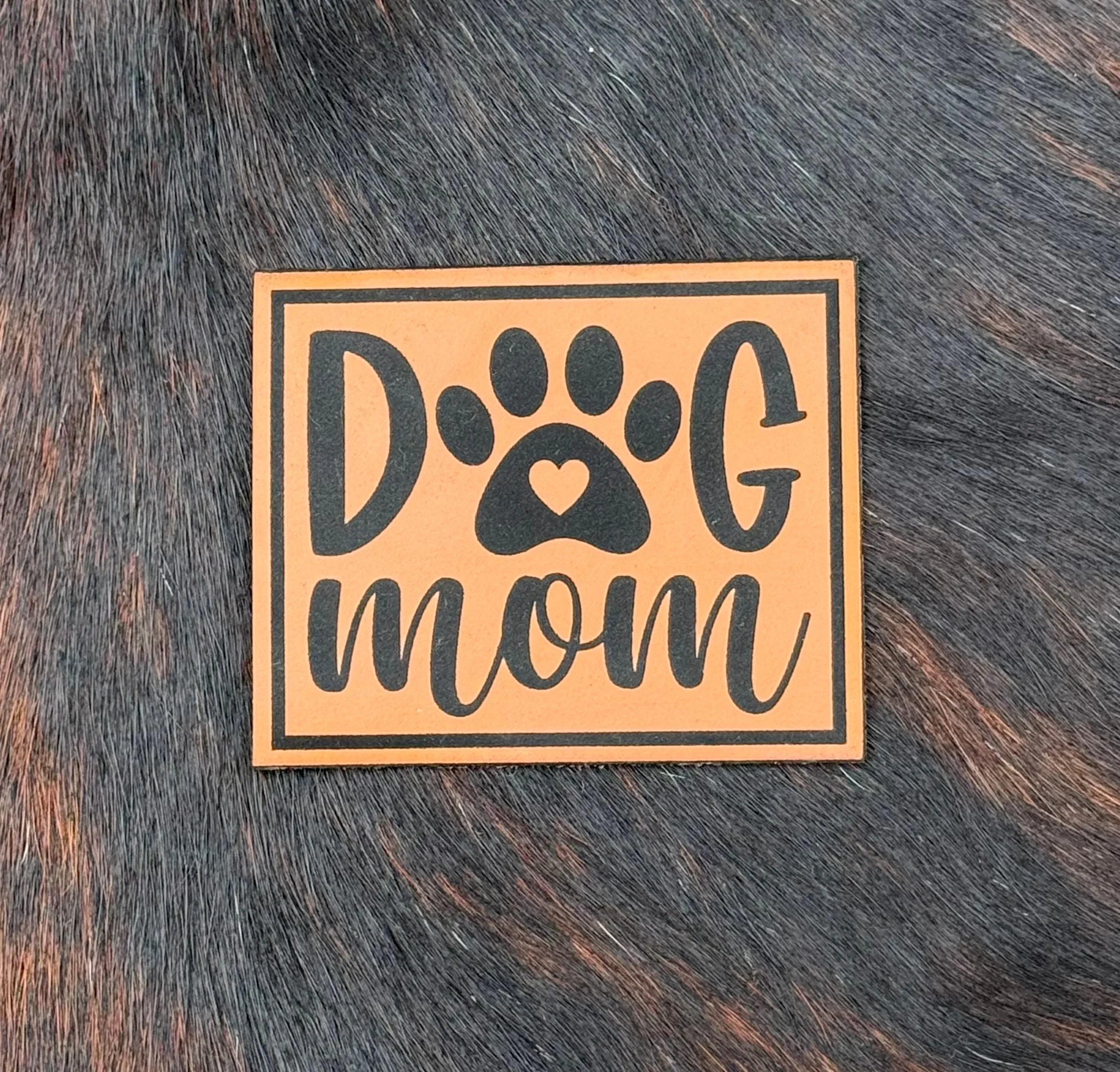 Engraved Dog Mom Patch