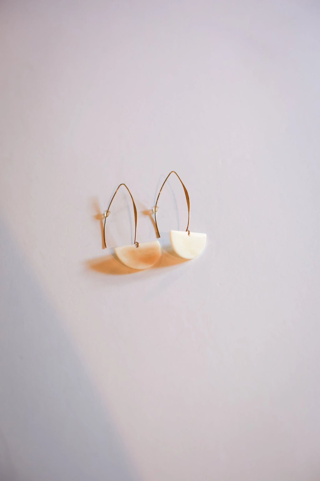 Marquise Moon Earring