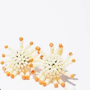 Beaded Sunburst Earring