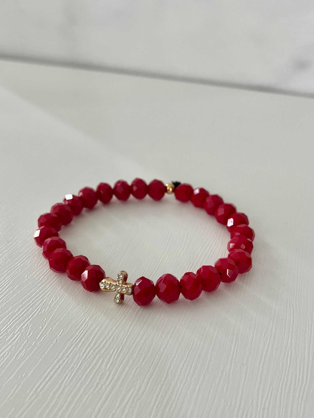 Cross Bead Bracelet Collection - Faith-Inspired Jewelry