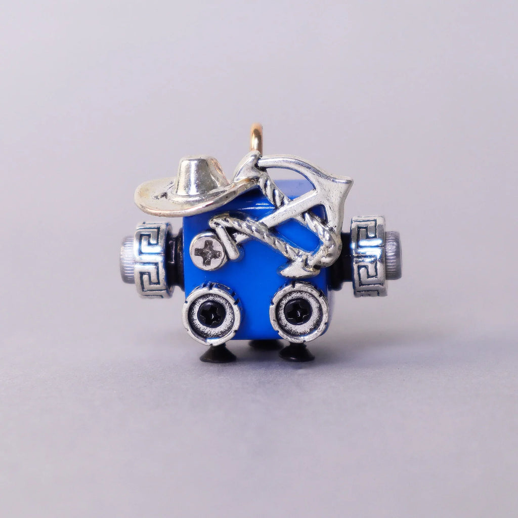 Handcrafted Wooden Bot Necklace, Keychain, or Mini Decor Mech McGraw