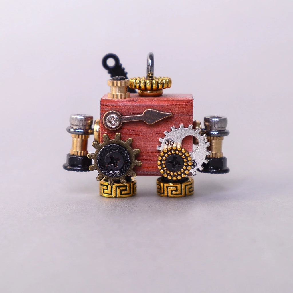 Handcrafted Wooden Bot Necklace, Keychain, or Mini Decor Eldertorque