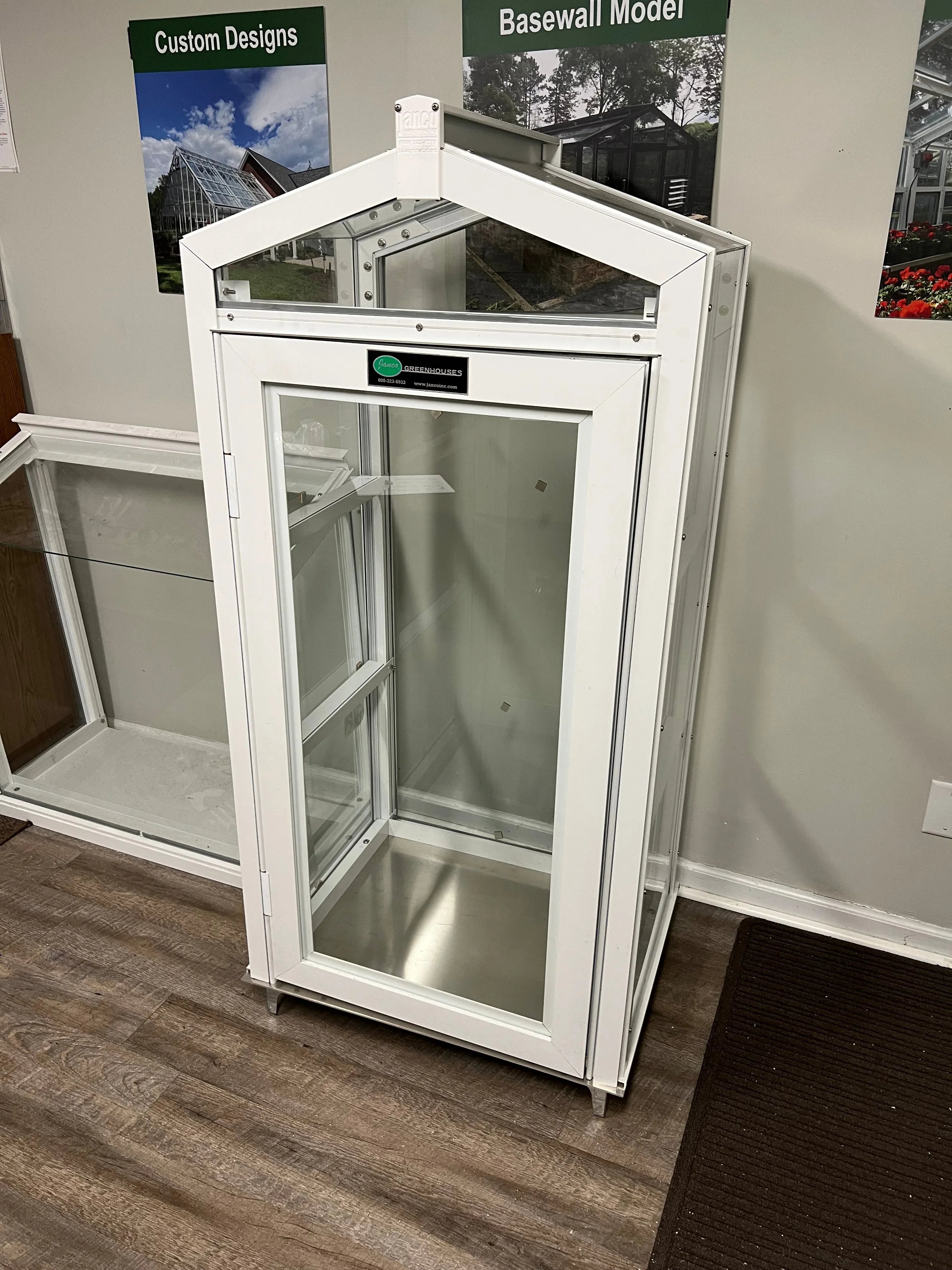 Indoor/Outdoor Garden Cabinet White Lexan Polycarbonate