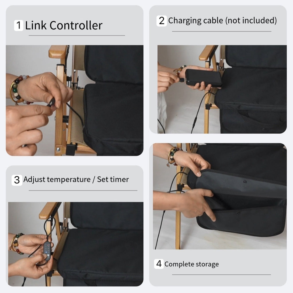 LITEGUEST USB Heated Stadium Seat Cushion – Warm Comfort on Bleachers