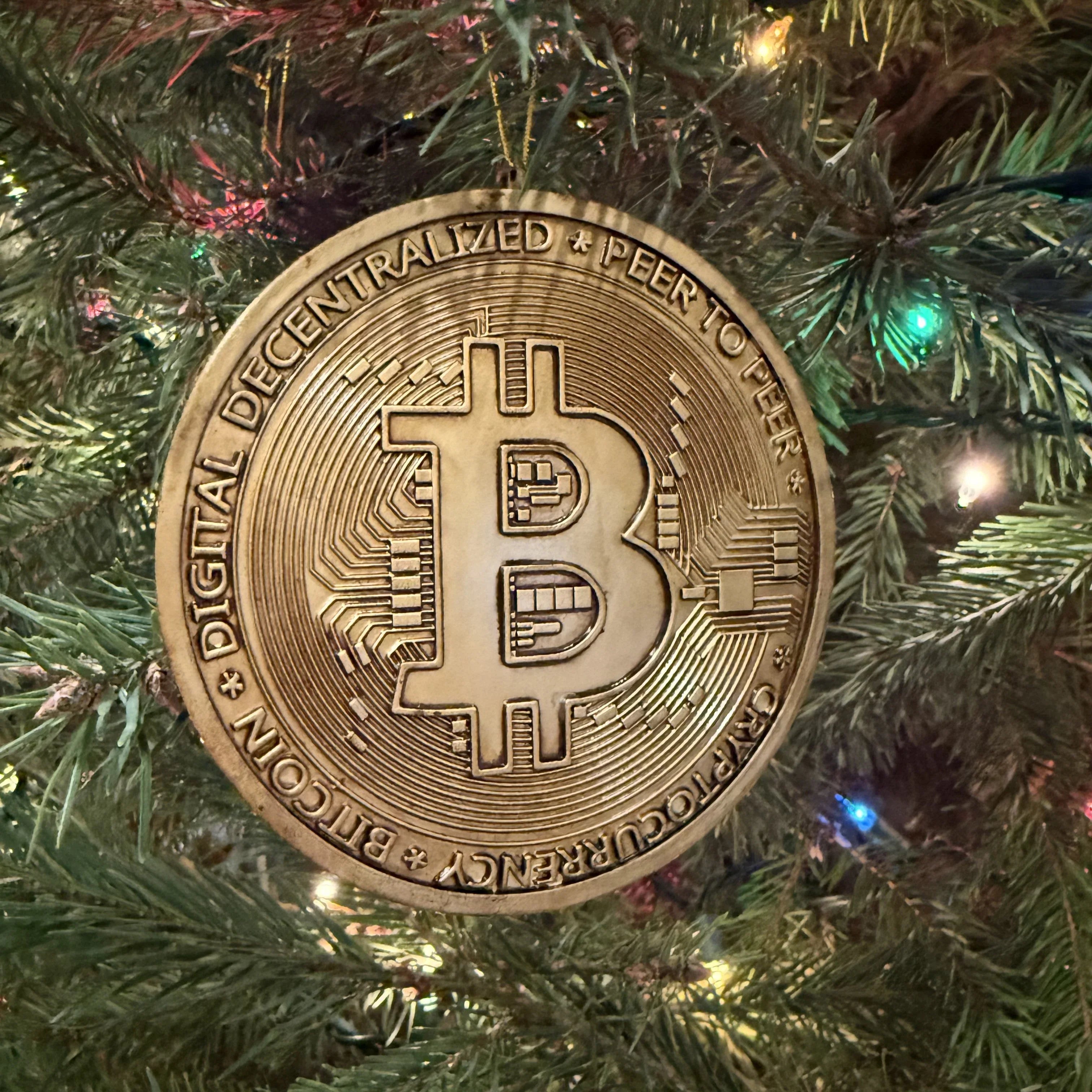 Bitcoin Christmas Ornament Cryptocurrency Money Ornaments