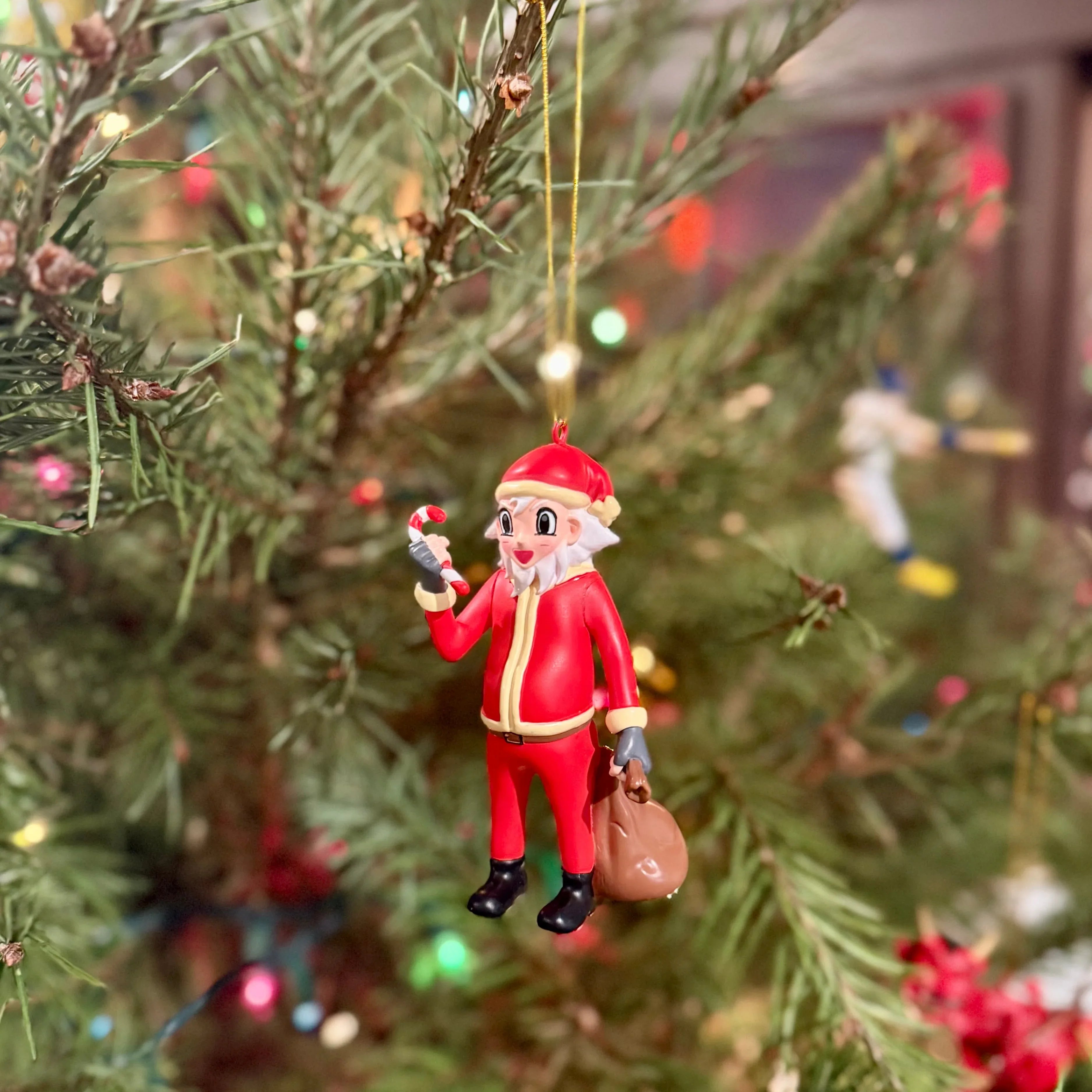 Anime Santa Claus Christmas Cartoon Character Ornament