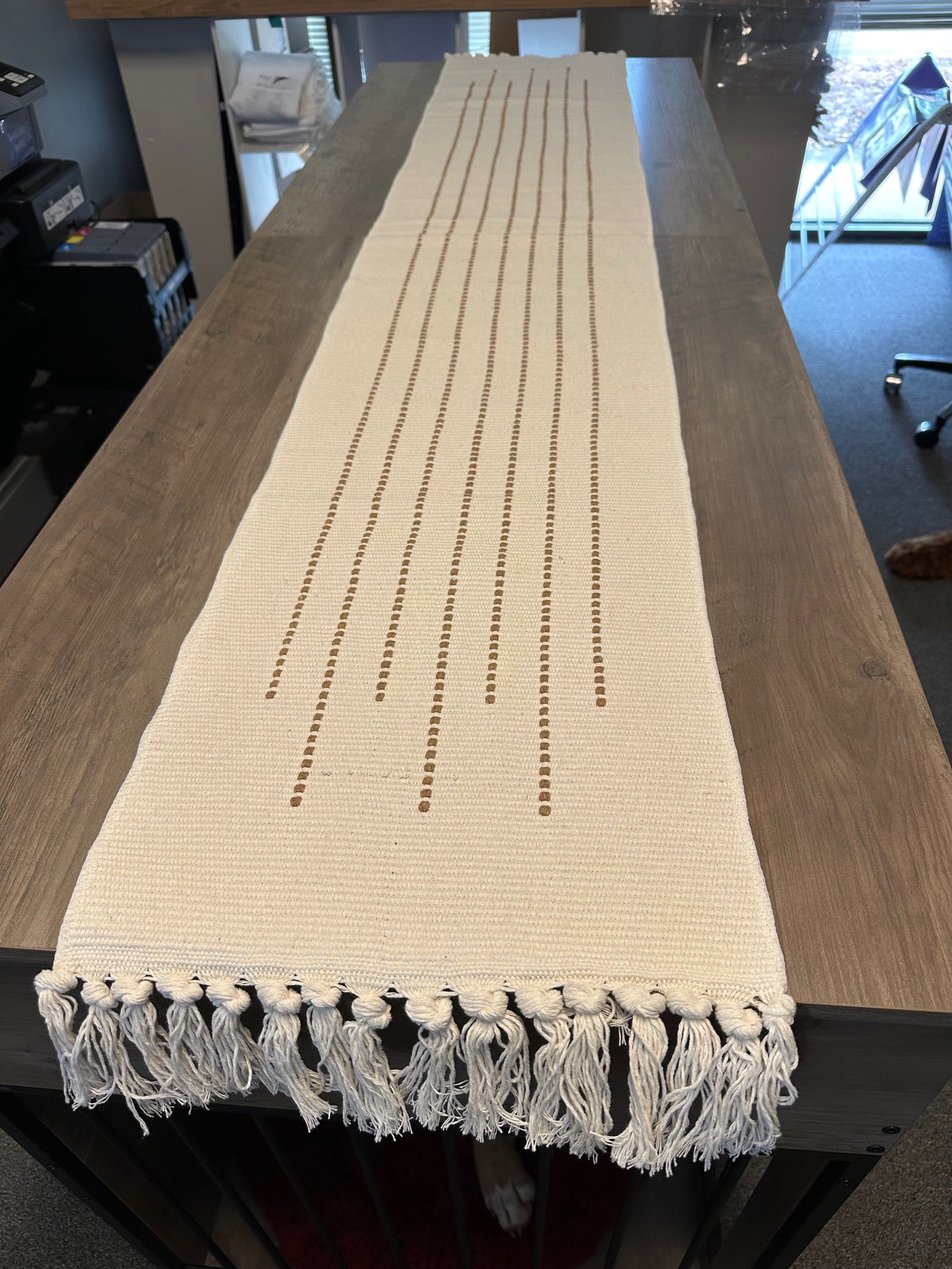 Tan Table Runner