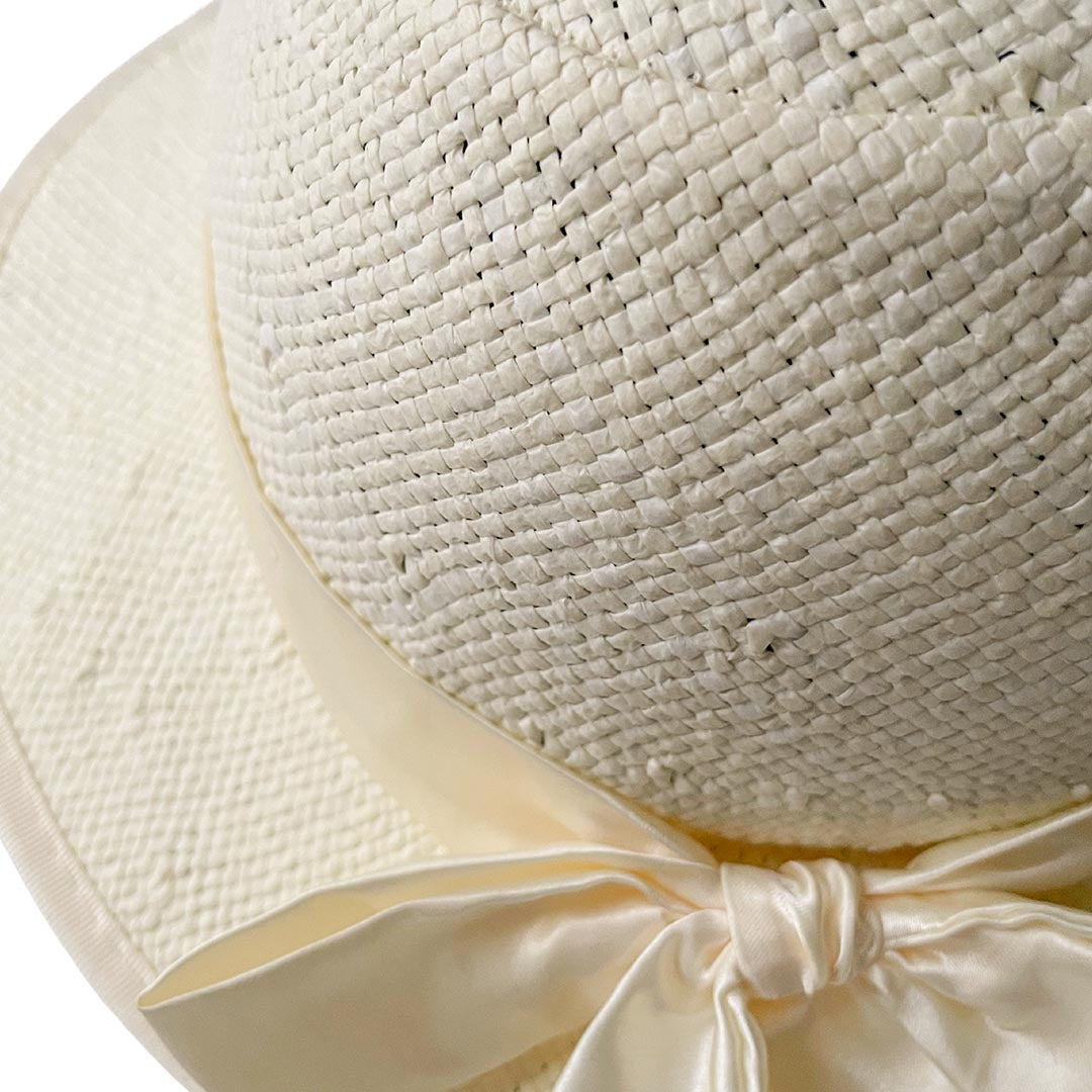Straw Hat Helmet COVER ONLY - Ivory