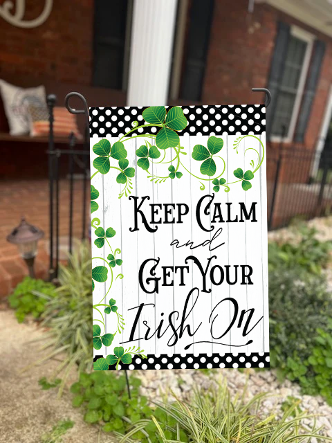 St. Patrick’s Day Garden Flag – Double-Sided Irish Designs, 12x18