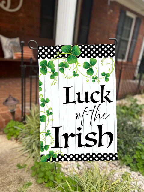 St. Patrick’s Day Garden Flag – Double-Sided Irish Designs, 12x18