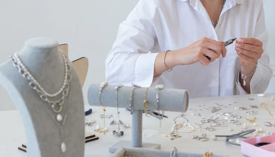 Peapod Necklace Freshwater Pearl Sterling Silver Wire Wrapped Jewelry