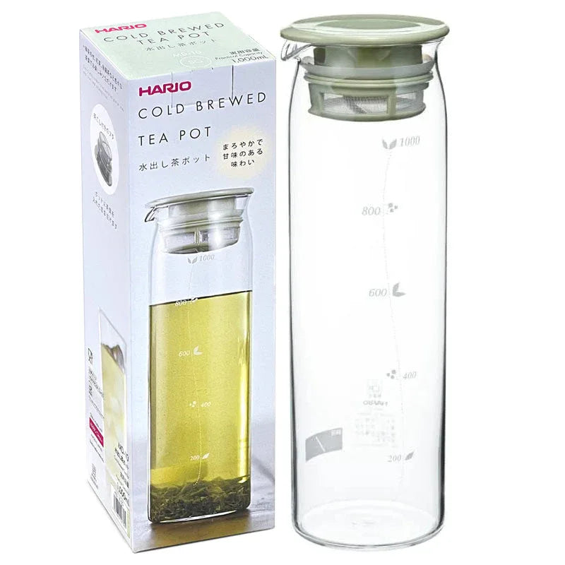 Hario Cold Brew Tea Pot 1000ml - Smokey Green