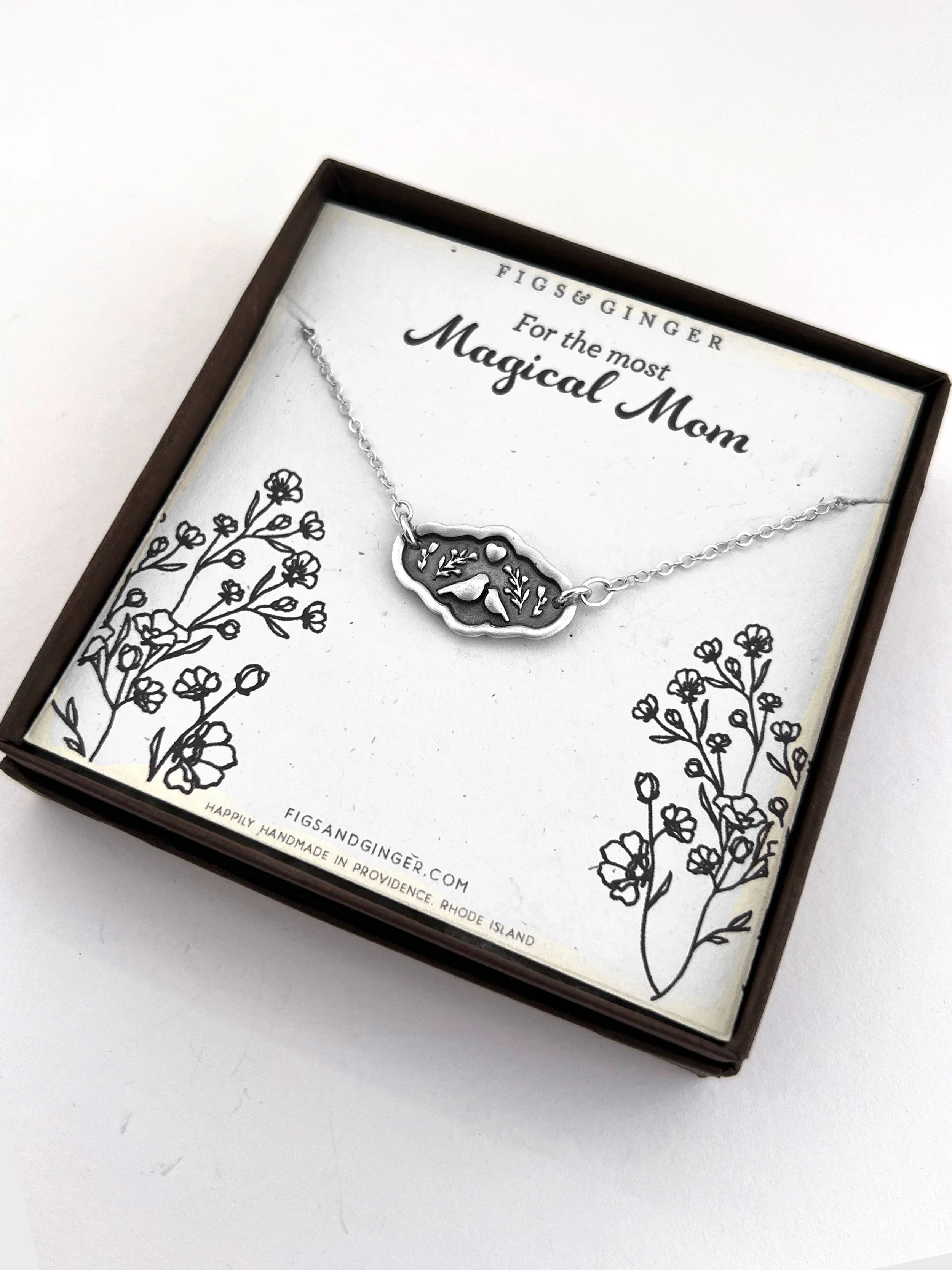 Mother Bird Pendant Necklace