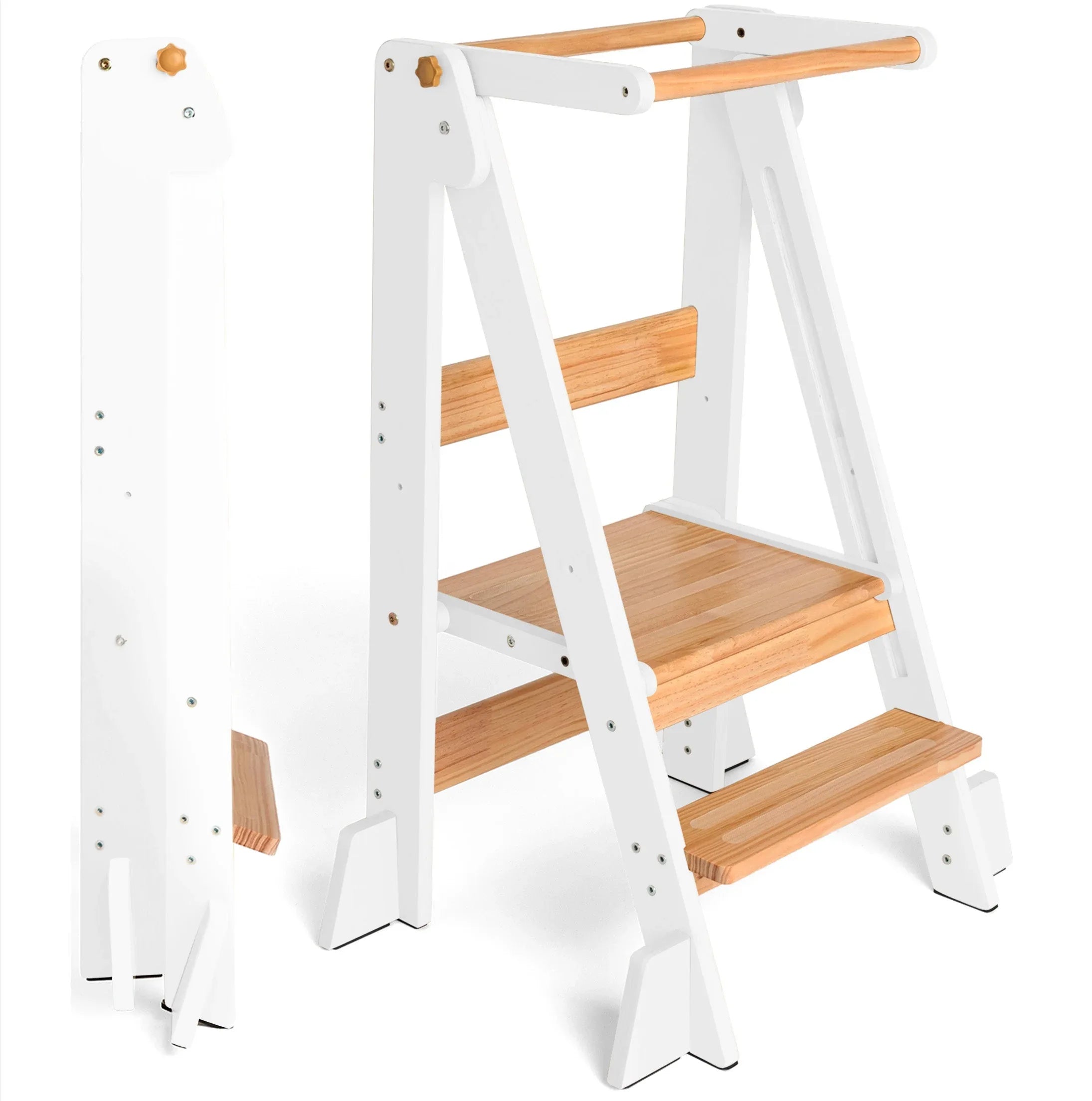 Foldable Kitchen Tower White