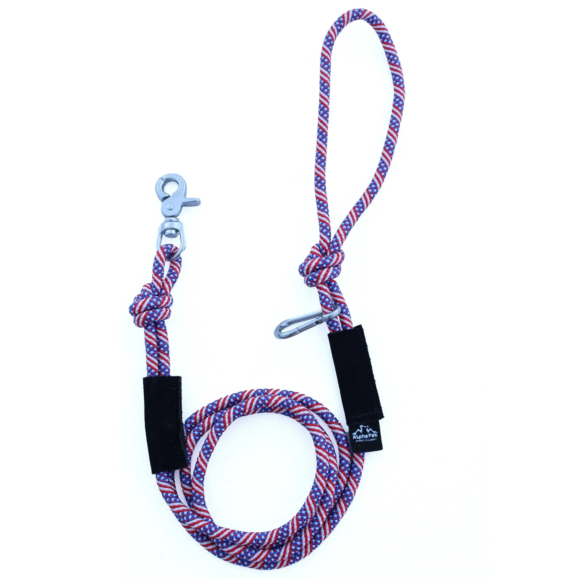7MM Adventure Kernmantle Rope Dog Leash 65in Patriot Pattern