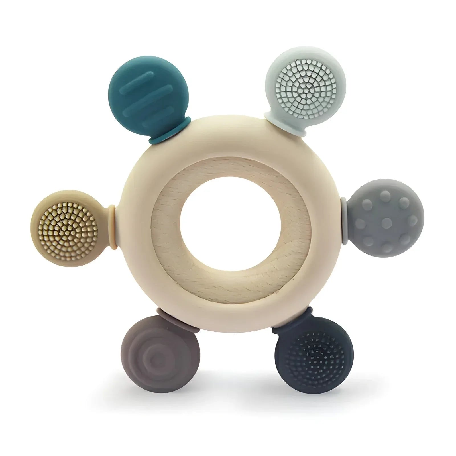 Baby Teething Rings Gray