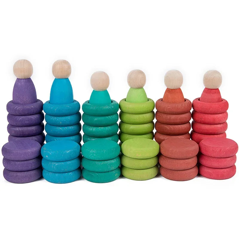 Rainbow Rings, Coins and Nins Pretend Play Toys 6 Seasonal Set