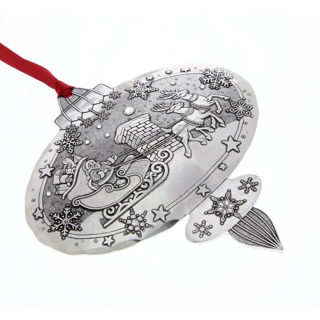 Portraits of Christmas- A Visit From Santa Ornament