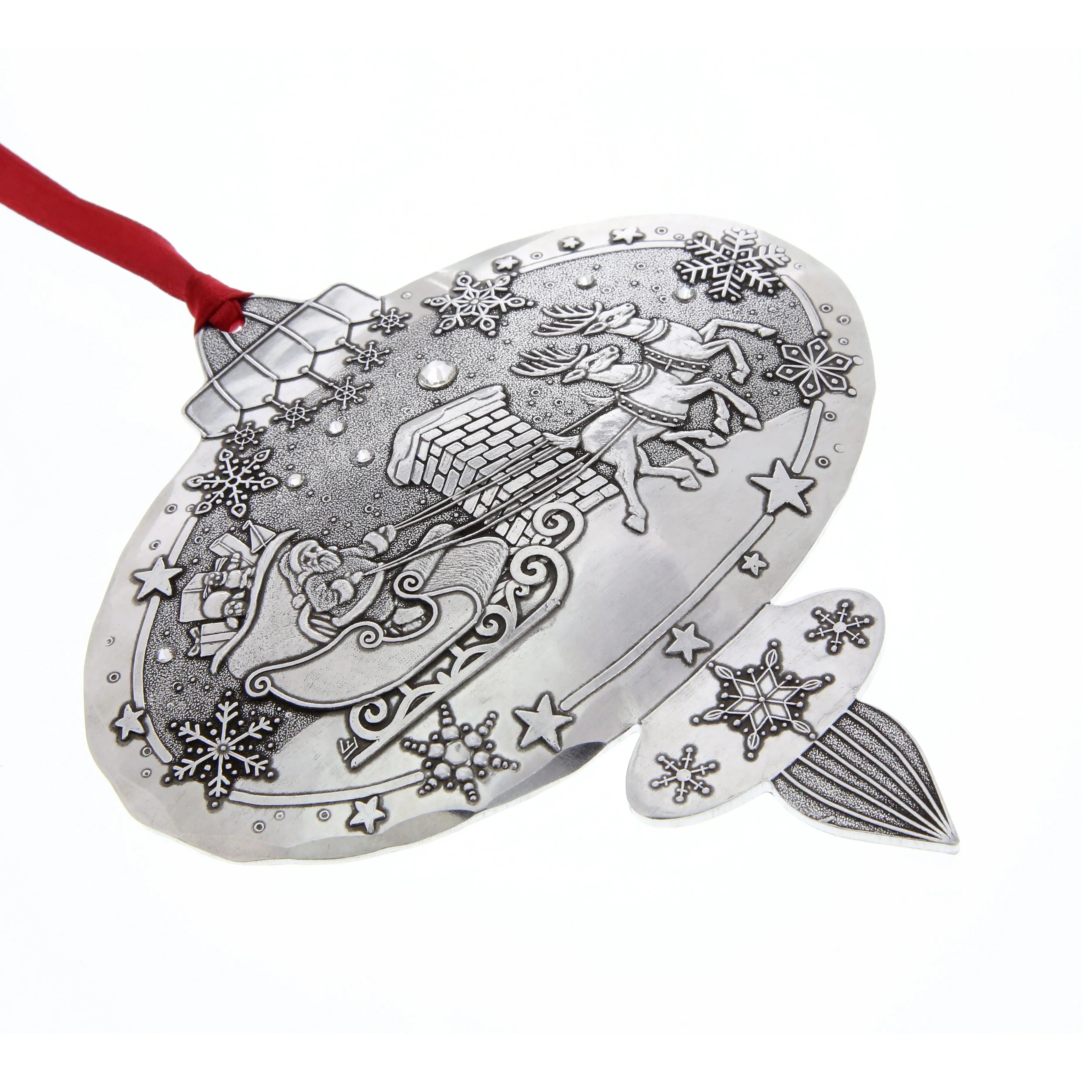 Portraits of Christmas- A Visit From Santa Ornament