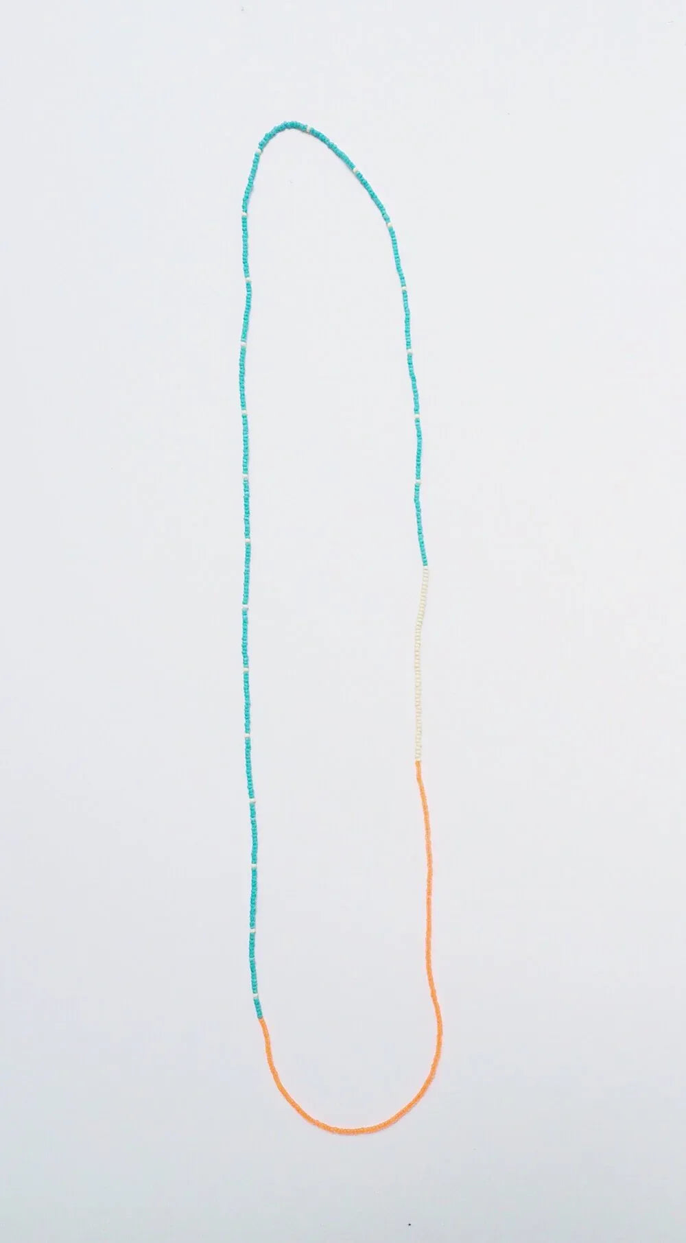 Cafe Necklace Teal Orange