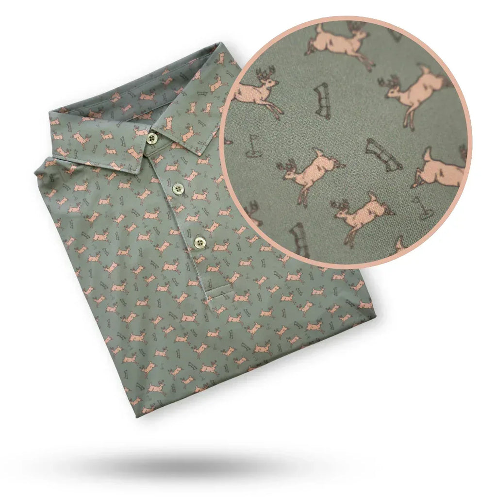 "Bows & Bucks" Golf Polo - Mountain Made Mercantile