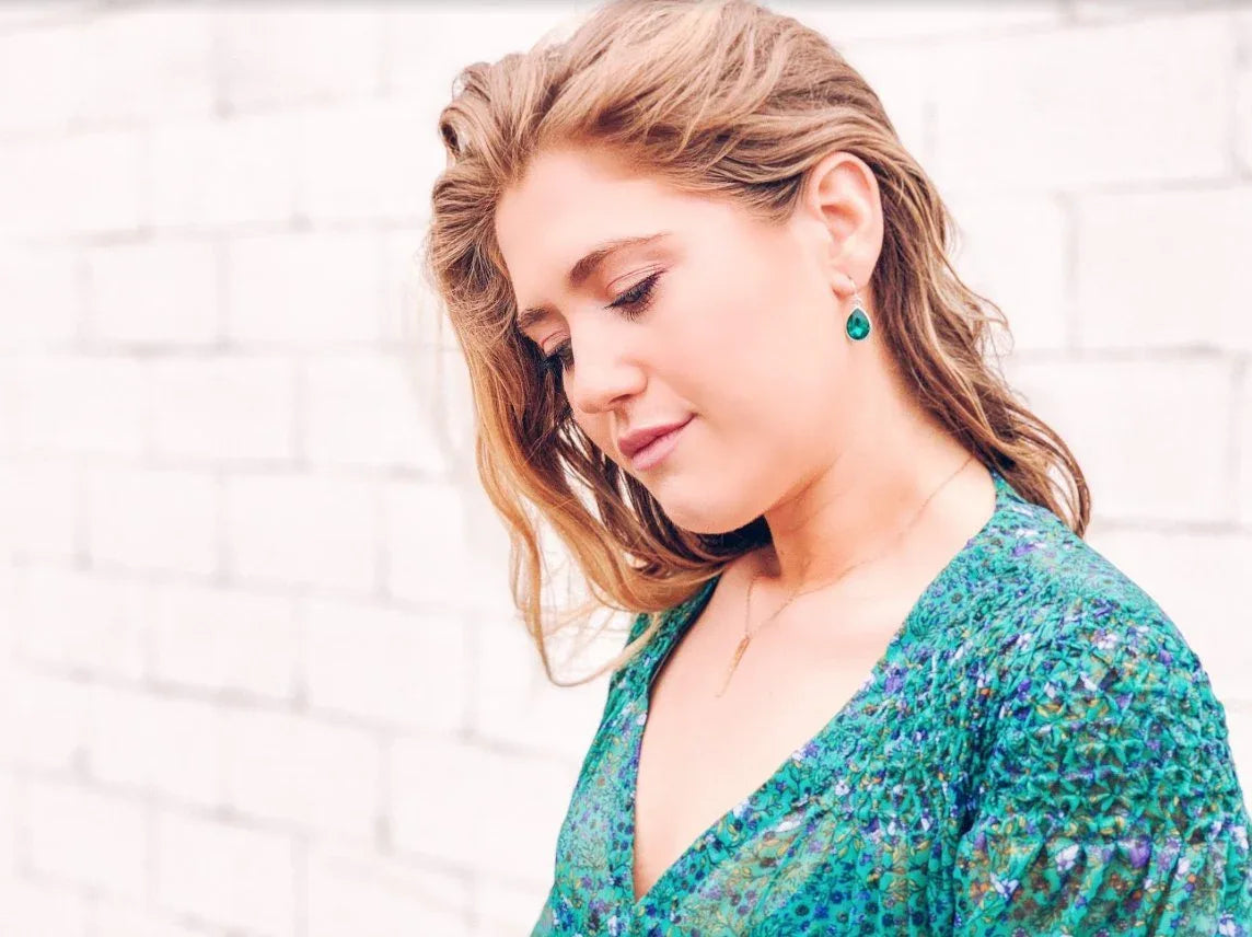 June Birthstone Earrings - Crystal Teardrop Earrings