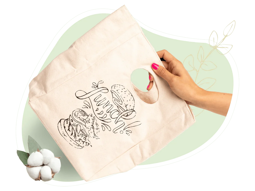 Canvas Lunch Bag With Print