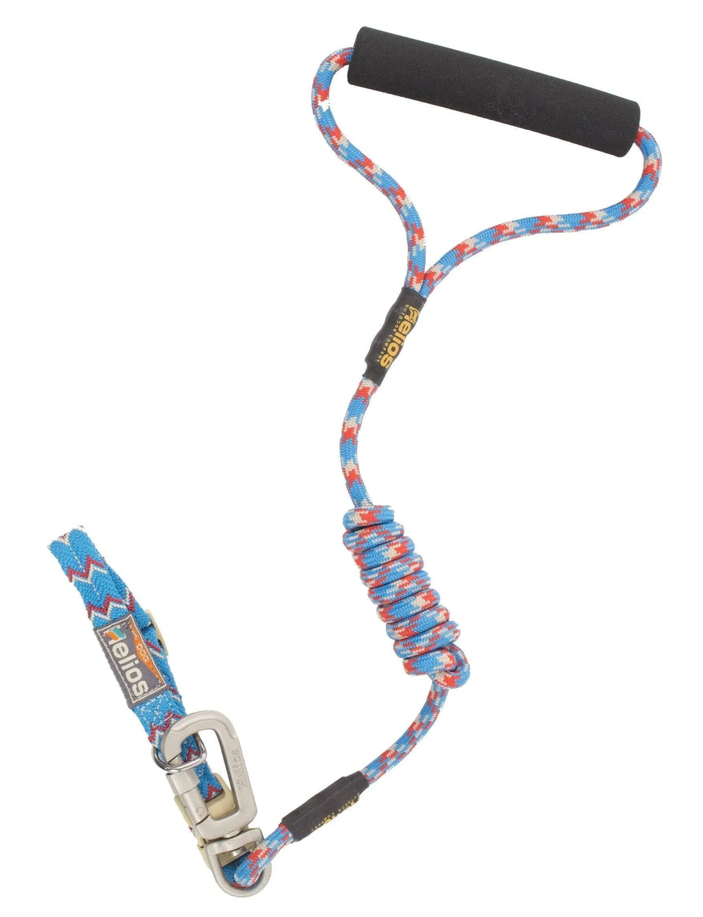 Dog Helios ® 'Dura-Tough' 2-in-1 Reflective Adjustable Fashion Dog Leash and Collar Blue