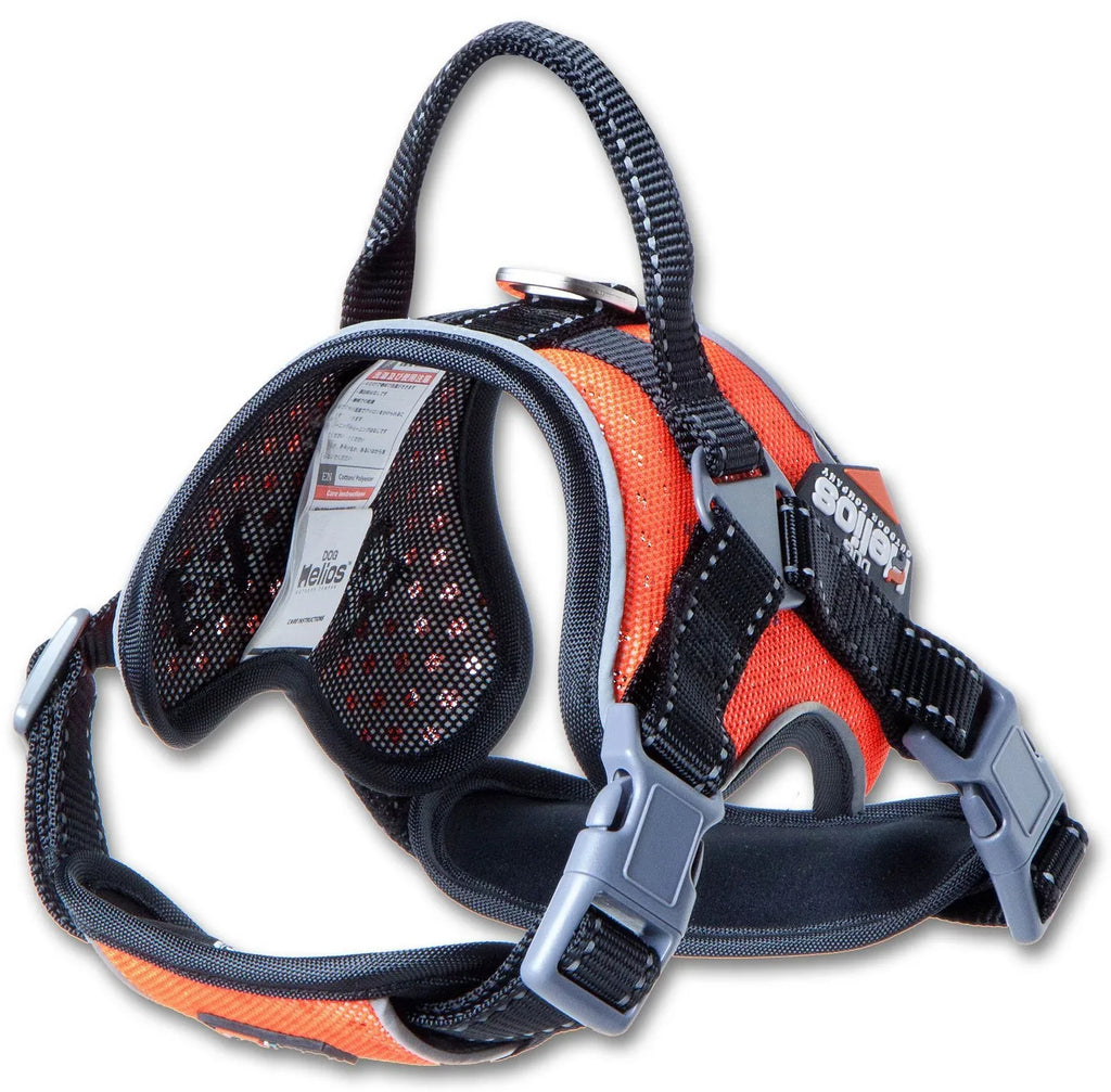 Dog Helios ® 'Scorpion' Sporty High-Performance Free-Range Dog Harness Orange