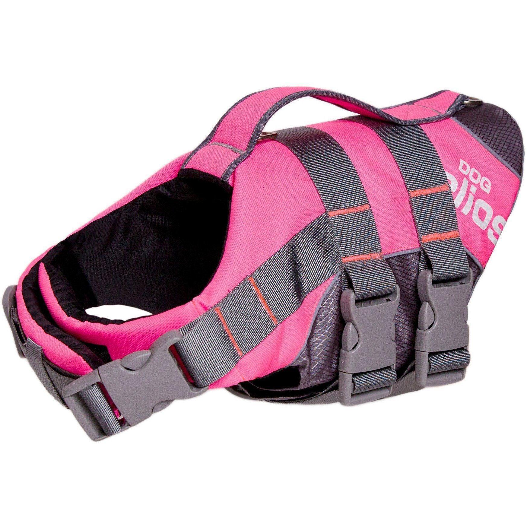 Dog Helios ® 'Splash-Explore' Reflective and Adjustable Floating Safety Dog Life Jacket Pink
