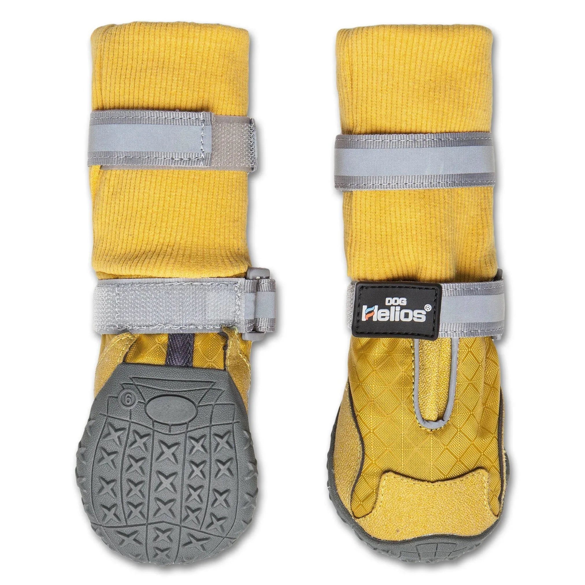 Dog Helios 'Traverse' Premium Grip High-Ankle Outdoor Dog Boots - Set Of 4 Yellow