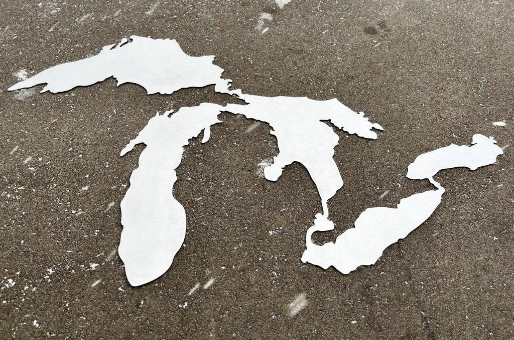 Steel Great Lakes Wall Art