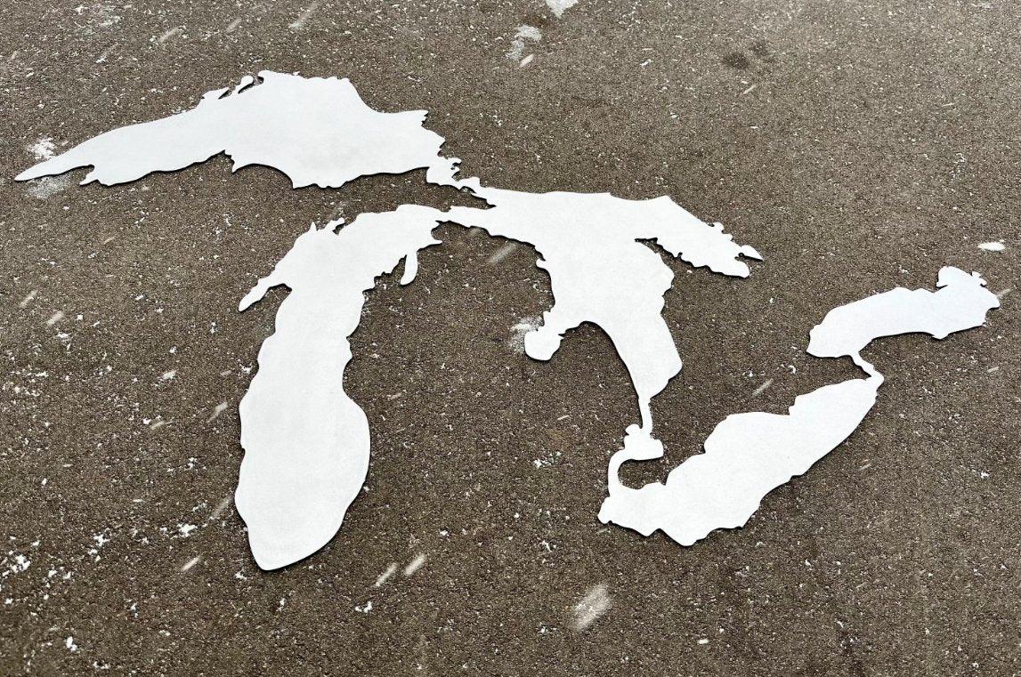 Steel Great Lakes Wall Art