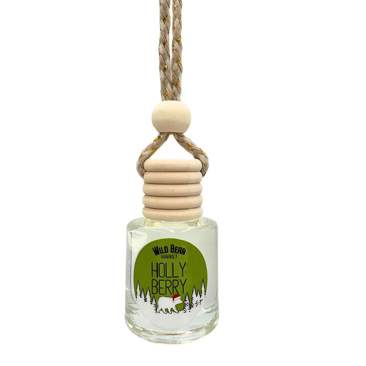 Holly Berry Car Freshener Standard Bottle
