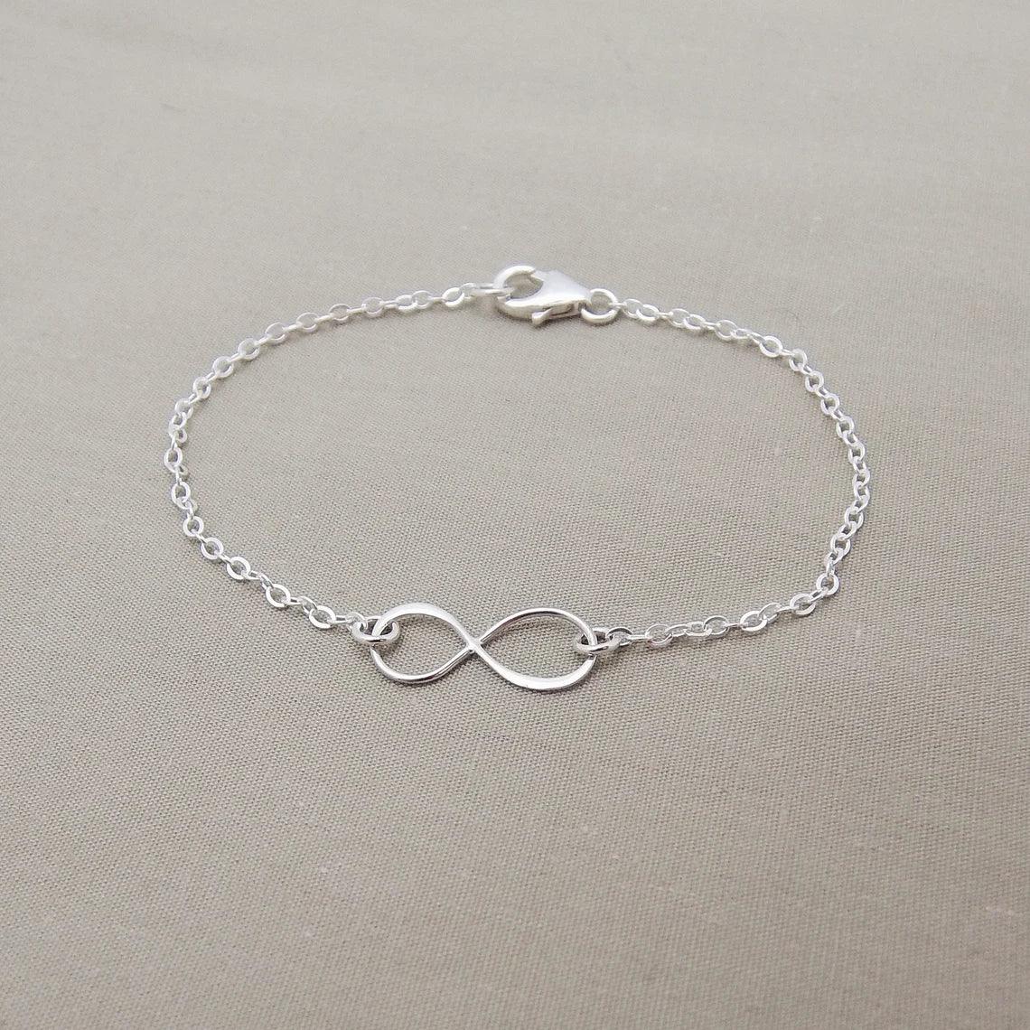Sterling Silver Infinity Bracelet – Simple & Minimal Everyday Jewelry
