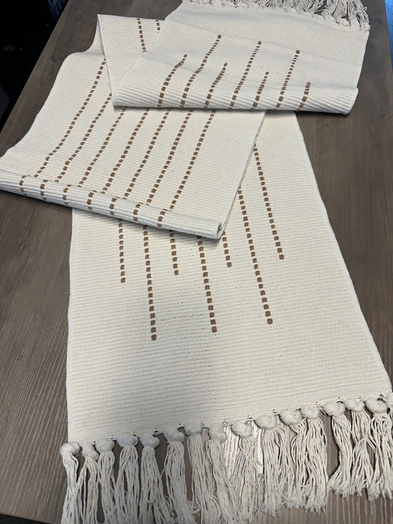 Tan Table Runner