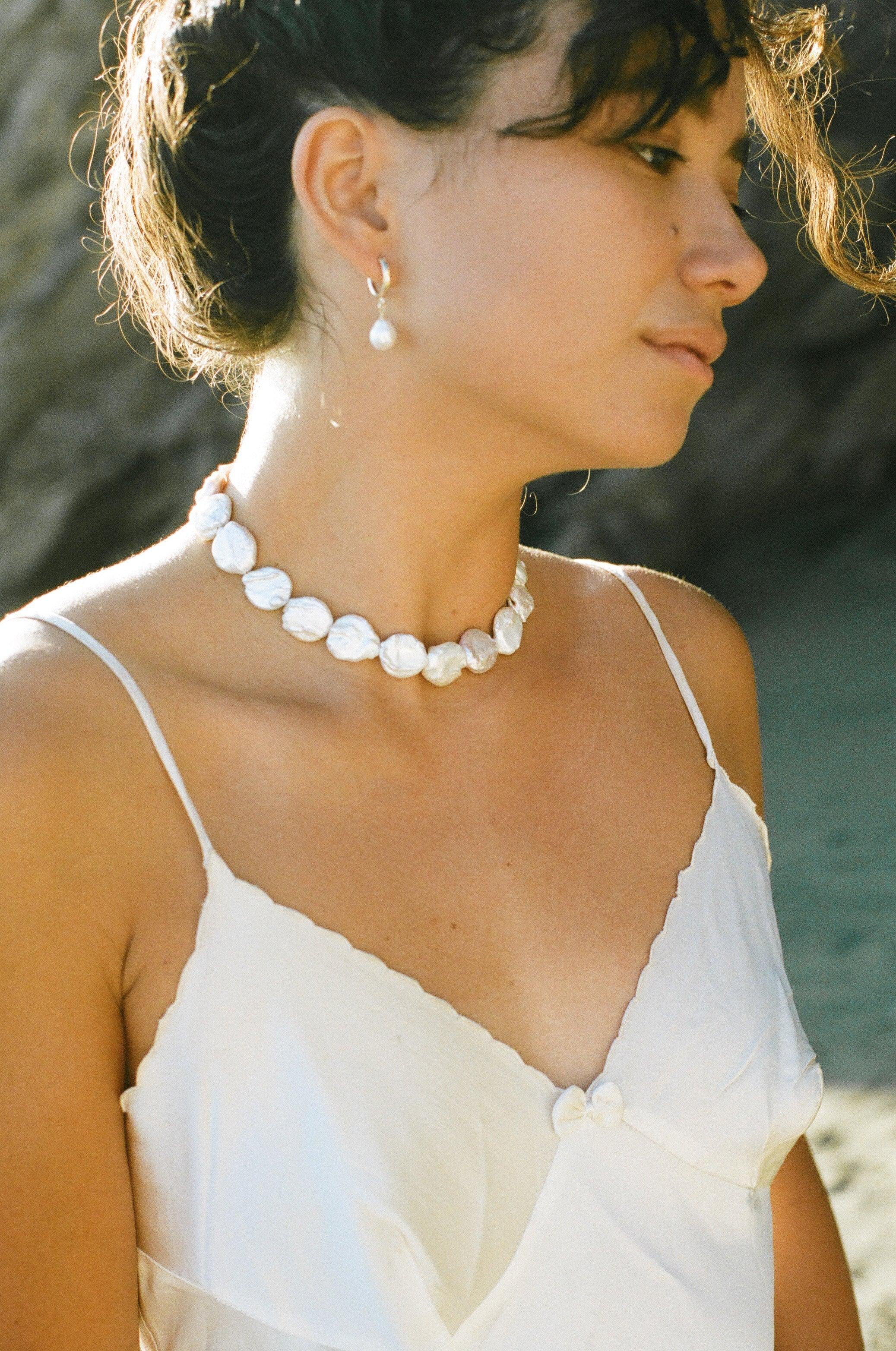 Baroque Coin Pearl Necklace