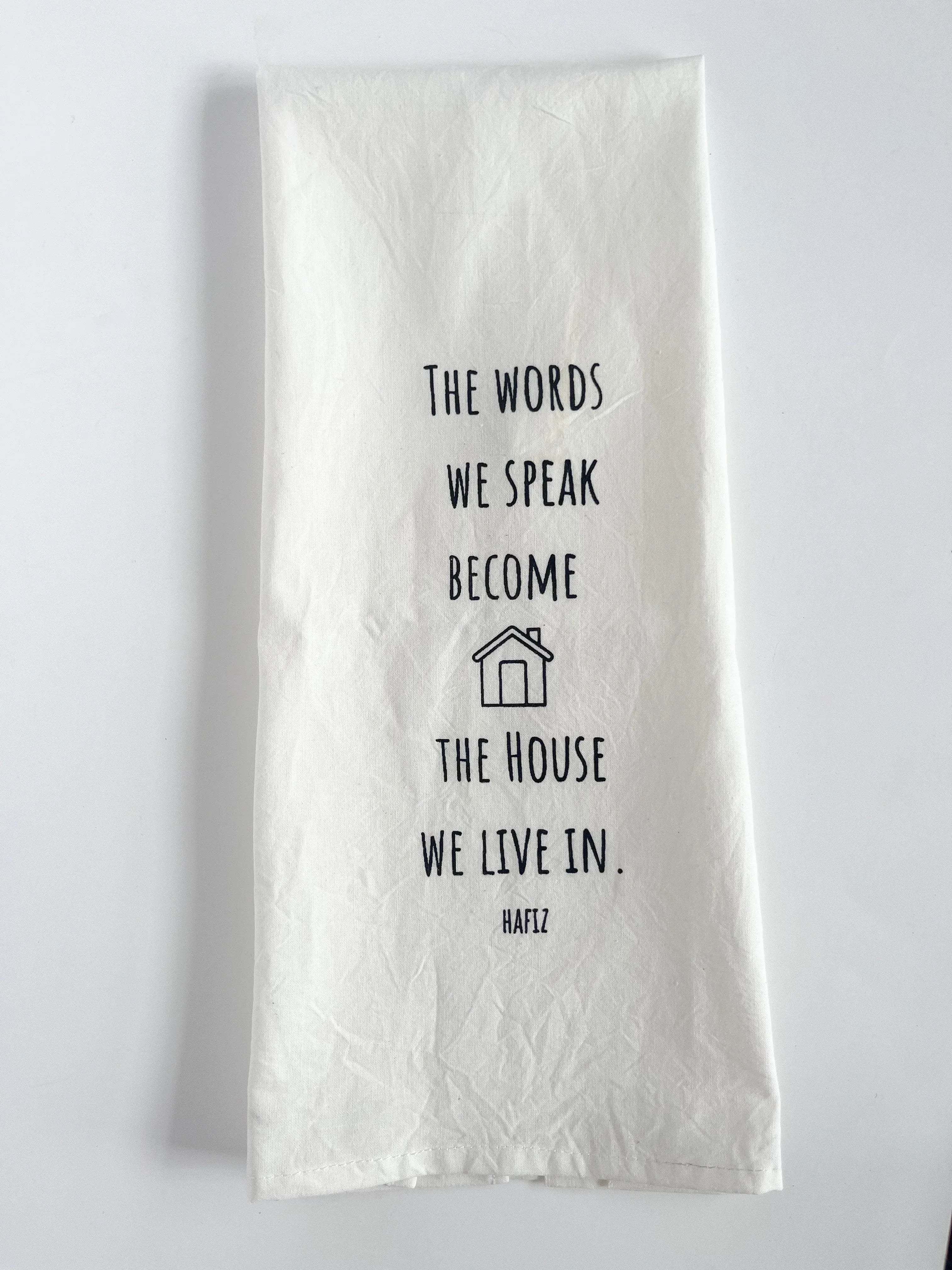 Tea Towel The words we speak