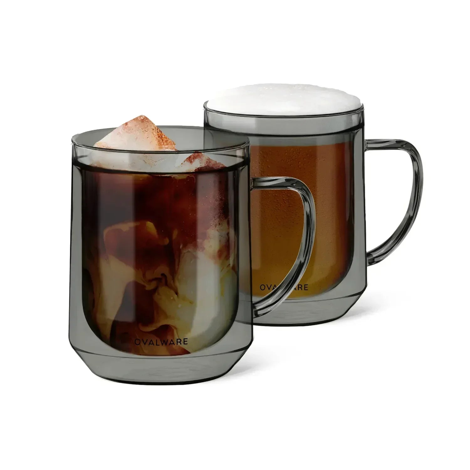 Double Wall Mug - 500ml/17oz (Set of 2) Stealth Gray
