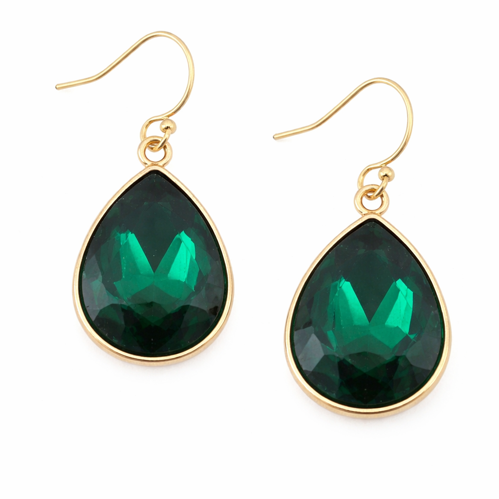 May Birthstone Earrings -Crystal Teardrop Earrings