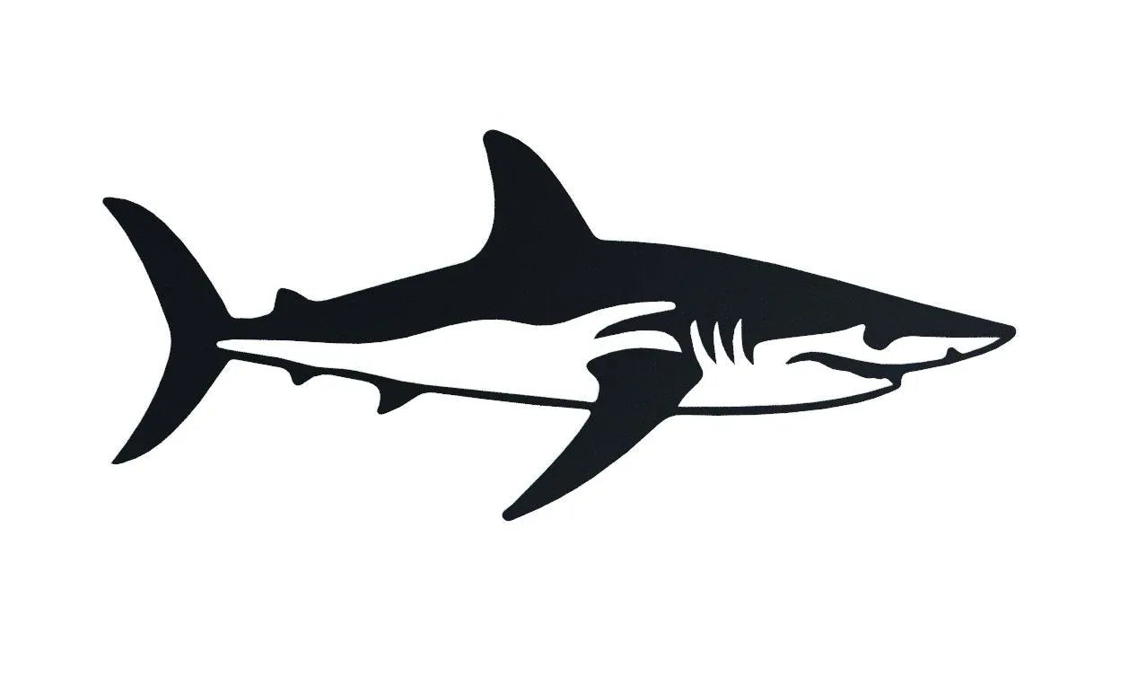 Metal Mako Shark Wall Art