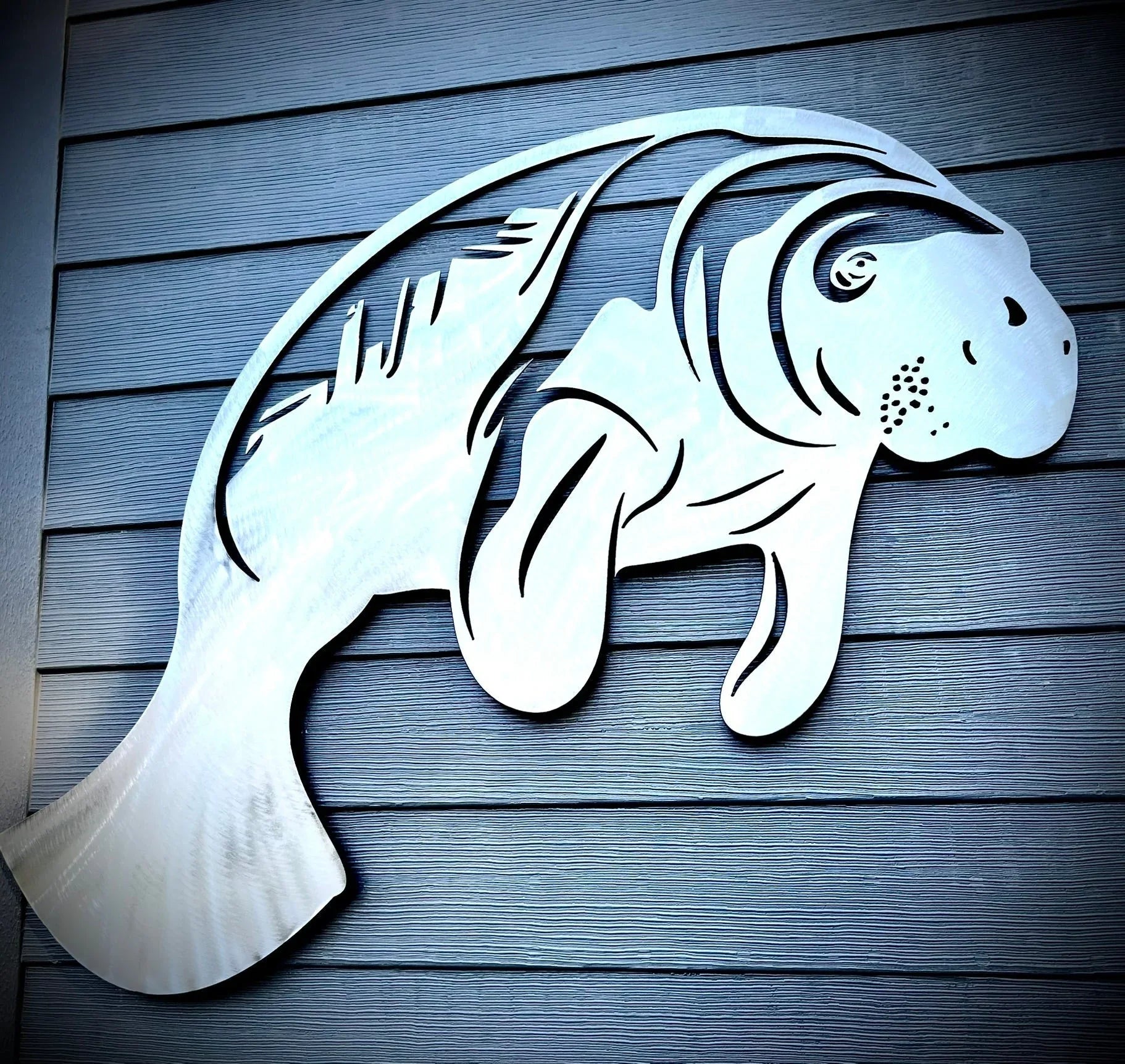 Metal Manatee Wall Art