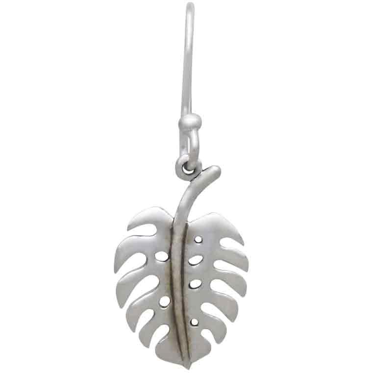 Monstera Leaf Dangle Earrings
