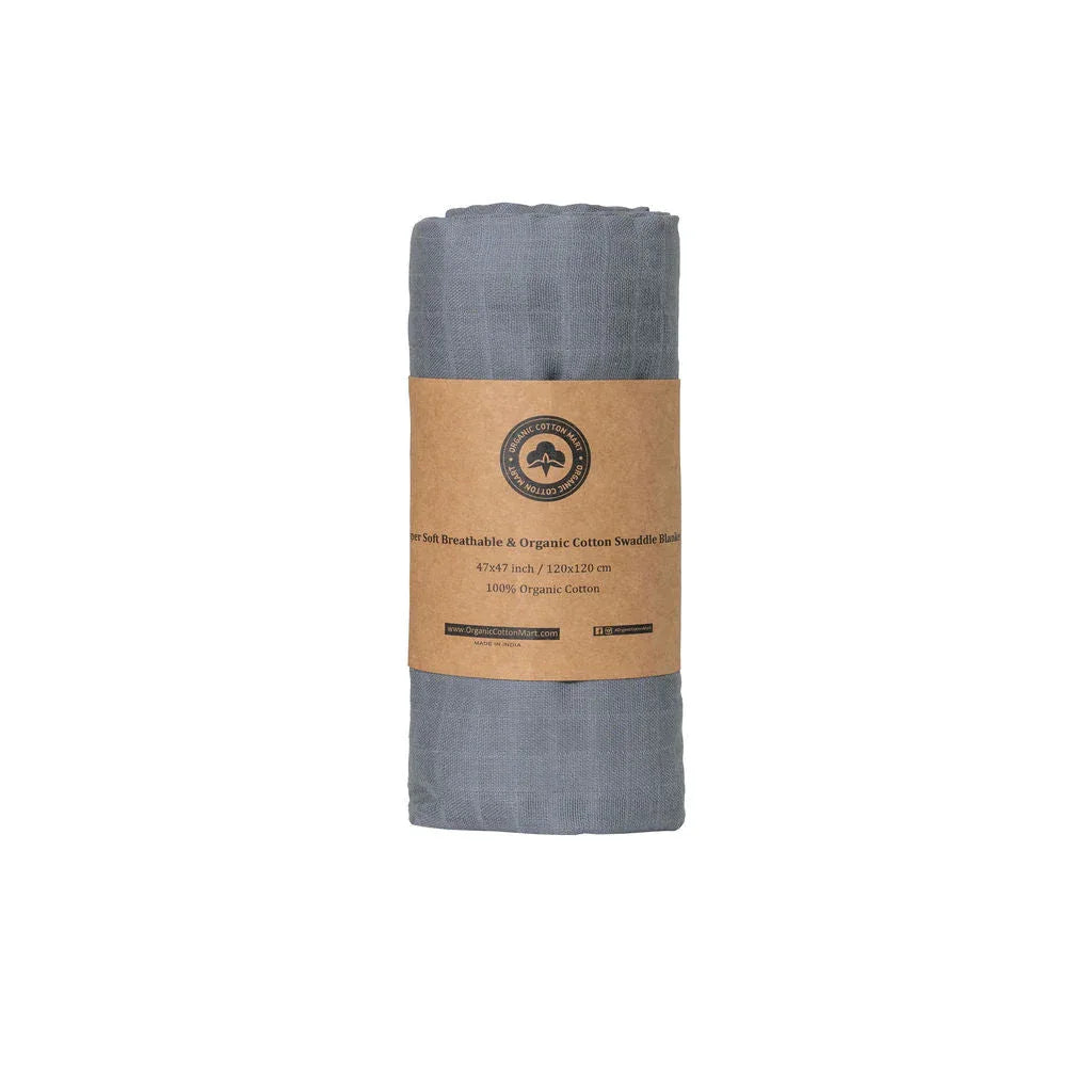 Muslin Swaddle Blankets Gray
