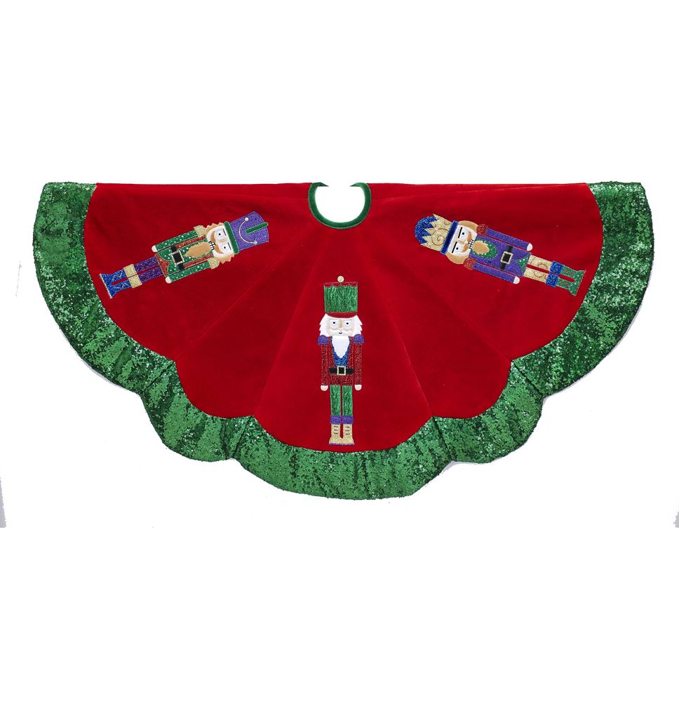 48" Velvet Nutcracker Tree Skirt