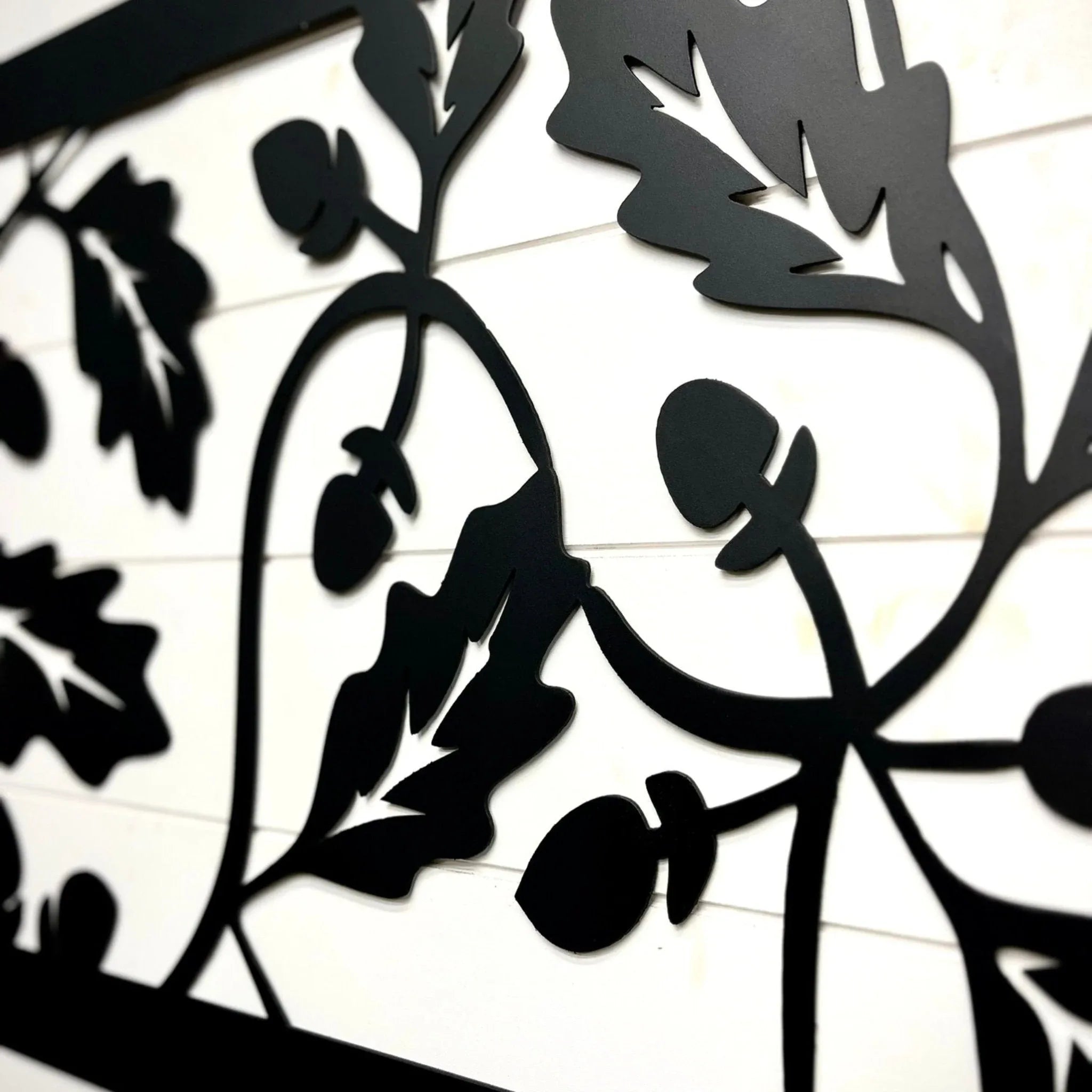 Oak Leaves & Acorns Metal Wall Art