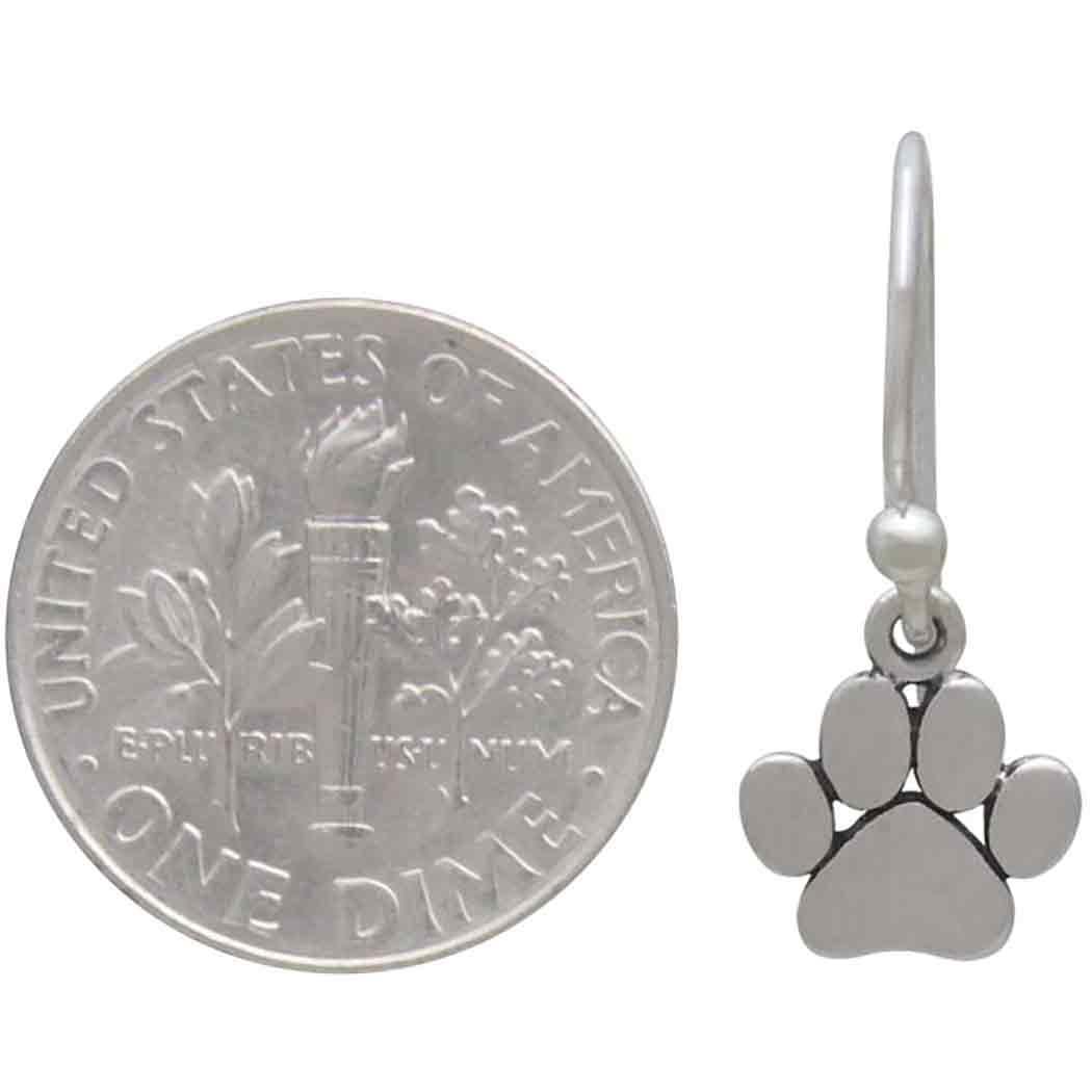 Paw Print Dangle Earrings