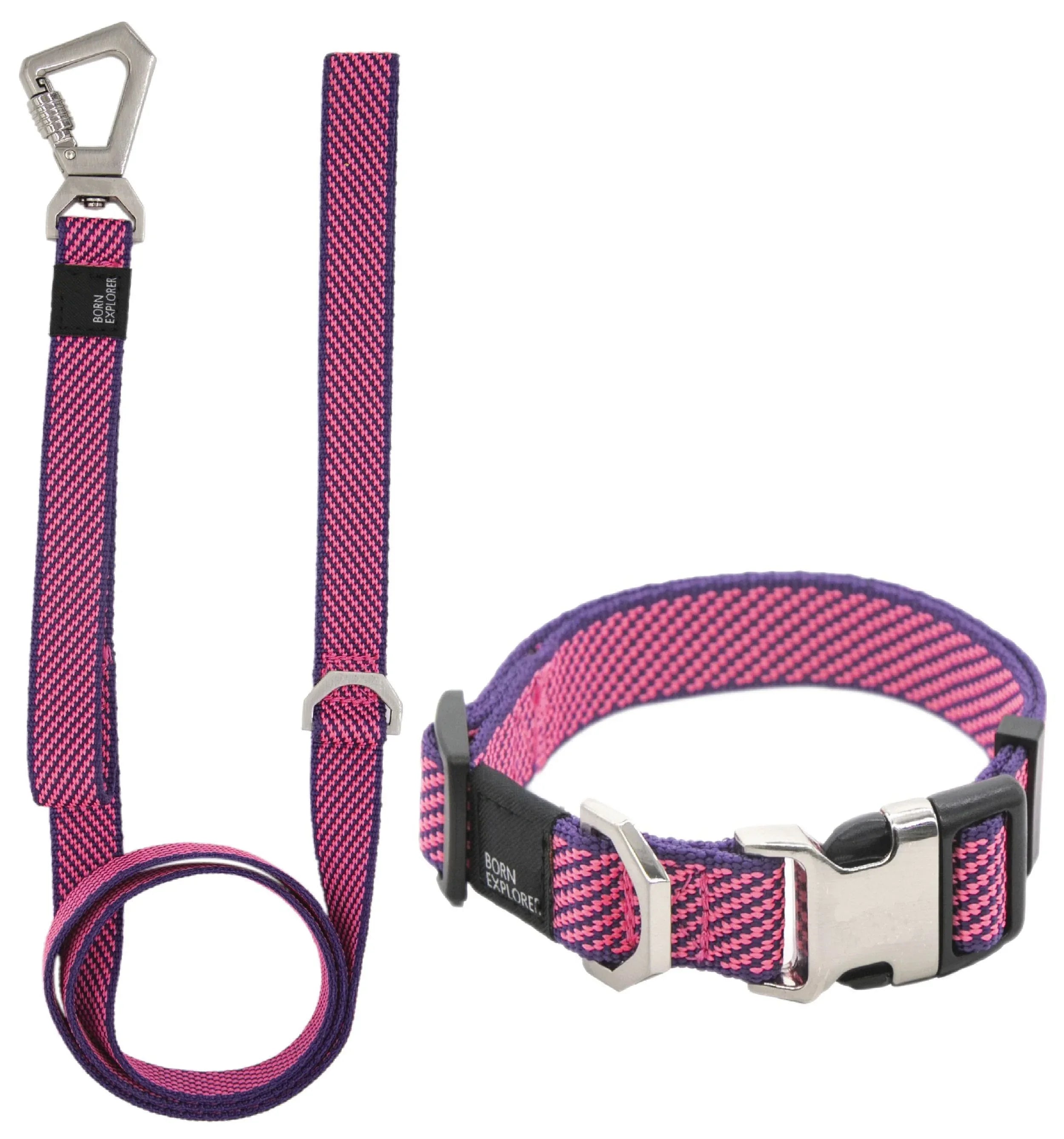 Pet Life ® 'Escapade' Outdoor Series 2-in-1 Convertible Dog Leash and Collar Pink