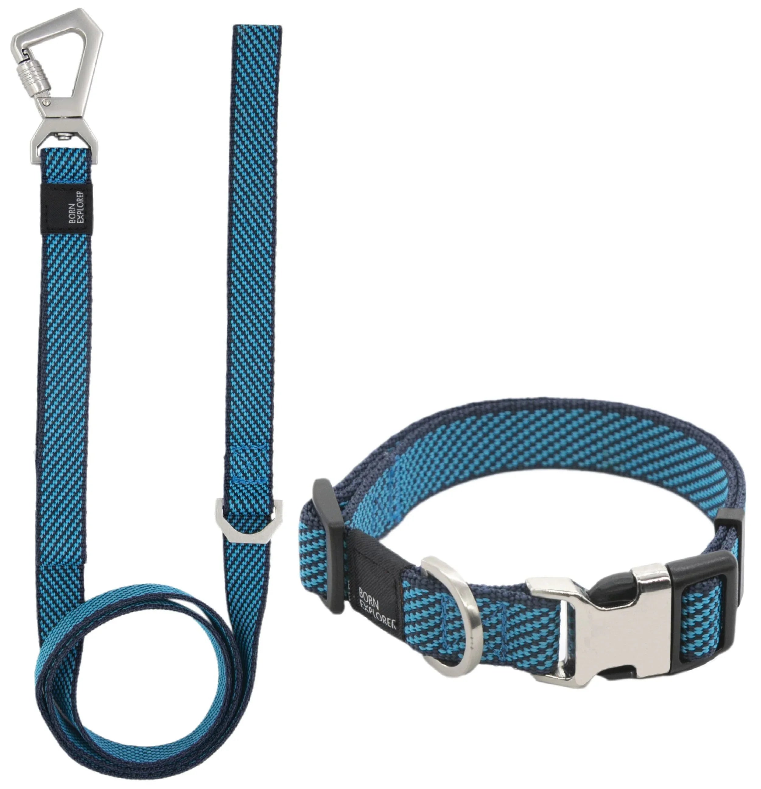 Pet Life ® 'Escapade' Outdoor Series 2-in-1 Convertible Dog Leash and Collar Blue