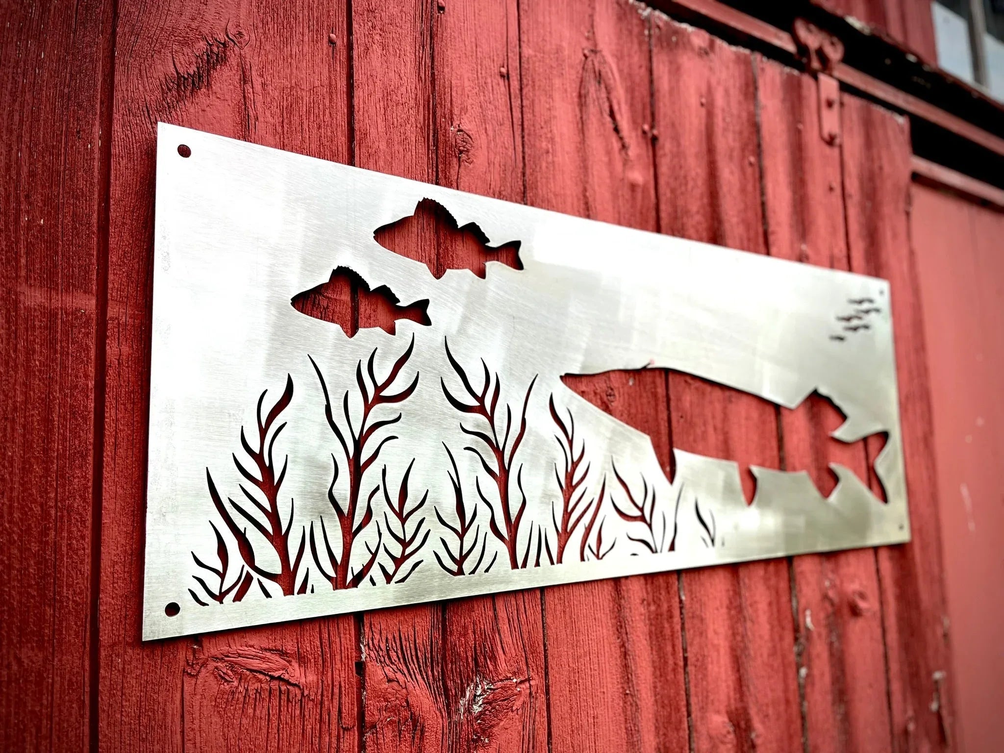 Pike Lurking Steel Wall Art